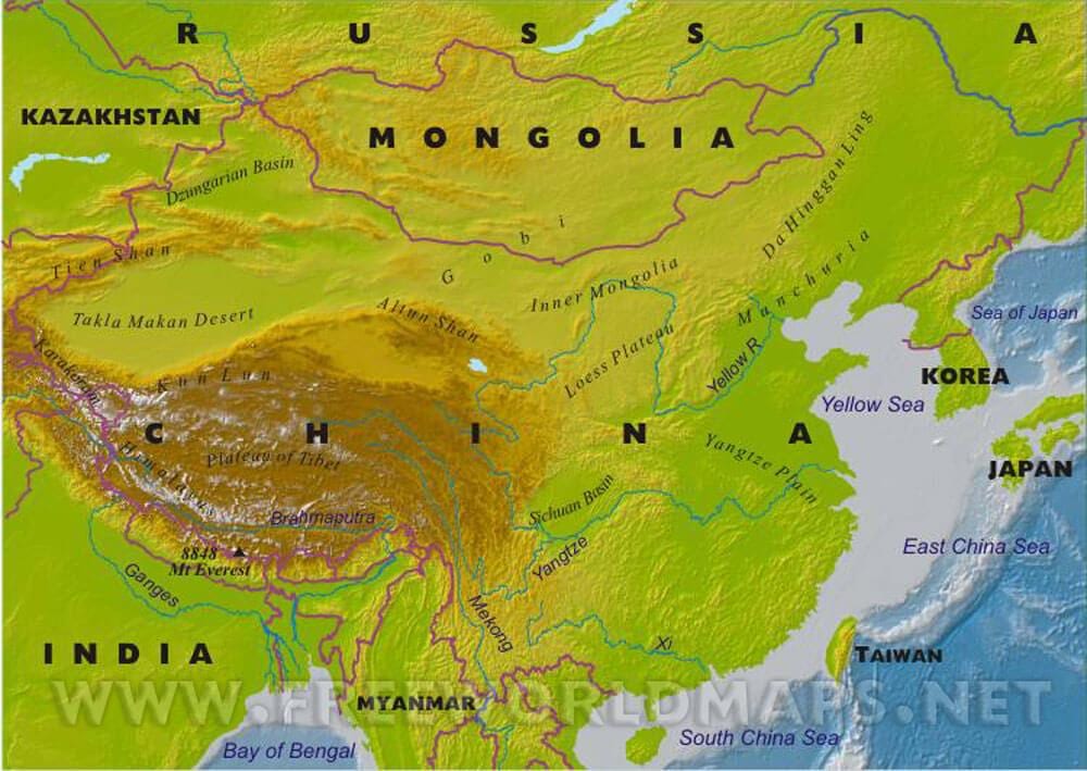 Кина мапата физички