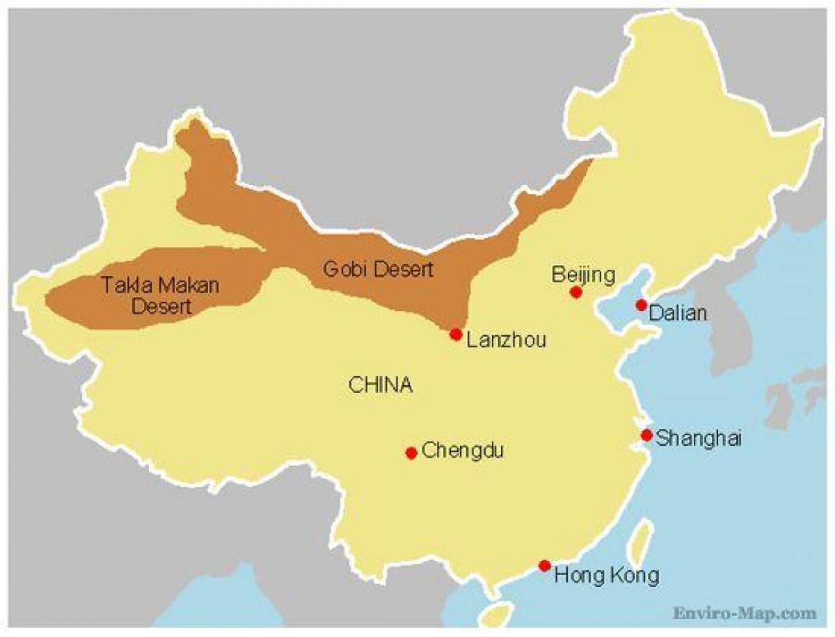 Кина мапата gobi пустината