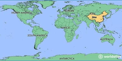 Кина мапата во светот