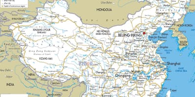 Кина патишта мапа