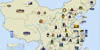 Туристичка карта Кина