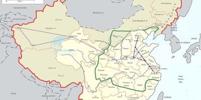 Карта на Кина големиот канал