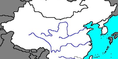 Празно карта на античка Кина