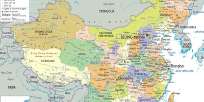 Политичките Кина мапа