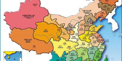 Мапата Кина провинции