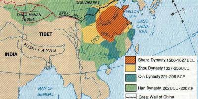 Древна Кина географија мапа