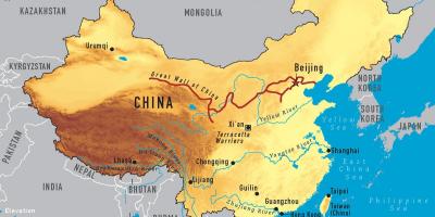 Карта на Кина