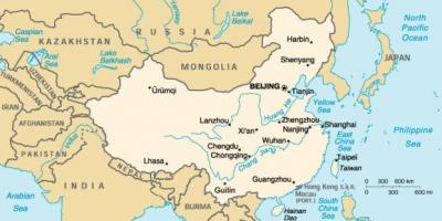 Античка карта на Кина